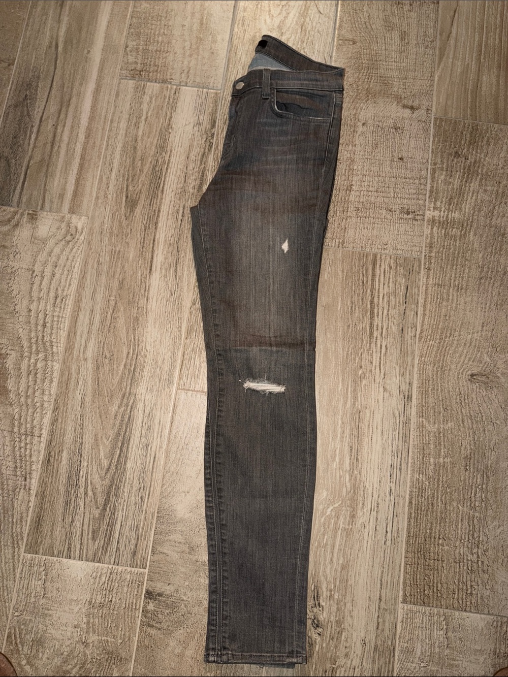 Women’s Slim Fit Distressed Grey Jeans